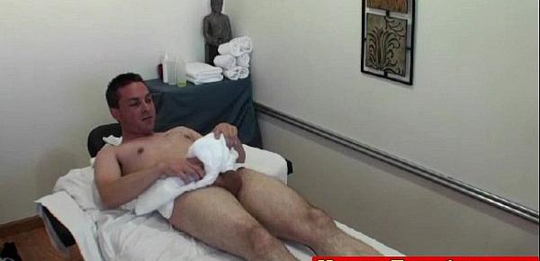 Asian handjob masseuse tugging hard cock